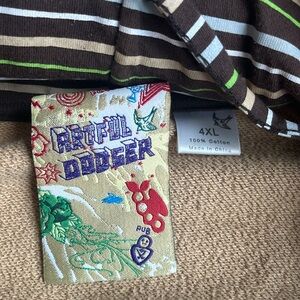 Artful Dodger Graphic ZipUp Hoodie Size 4XL Y2K‎